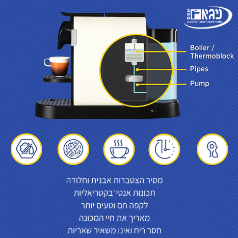 טבליות ניקוי למכונת קפה/ קומקום/ מיחם